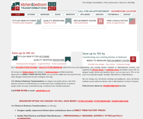 kabt.co.uk: Kitchen and Bedroom Transformations - Replacement Kitchen Doors, Fitted Kitchens, Fitted Bedrooms.
Kitchen and Bedroom Transformations supply and fit Replacement kitchen doors, fitted kitchens and fitted bedroom furniture. 100% Guarantee. Free design, advice and survey