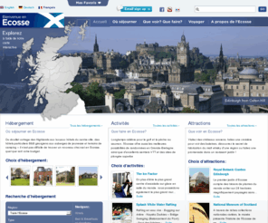bienvenueecosse.co.uk: Le meilleur portail touristique pour l’Ecosse | Bienvenue en Ecosse
Bienvenu au portail touristique de l’Ecosse. Un guide touristique pour l’Ecosse avec des renseignements sur l’accommodation, attractions, activités et événements. Un choix large d’accommodation y compris hôtels, pensions, chambres d’hôte...
