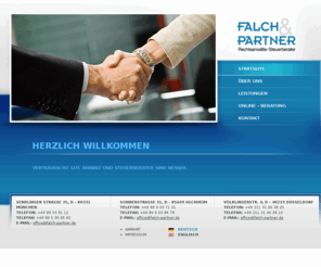falch-partner.de: Falch + Partner Rechtsanwälte und Steuerberater in München und Aschheim
Falch + Partner Rechtsanwälte und Steuerberater in München und Aschheim. Ihre Ansprechpartner für Arbeitsrecht, Medizinrecht, Scheidungsrecht, Transportrecht...