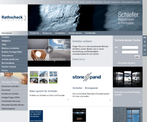sin.info: Schiefer von Rathscheck Schiefer, dem deutschen Marktführer der Schieferwelt.
Information rund um Schiefer von Rathscheck Schiefer, dem groeßten deutschen Produzenten und -Importeur fuer Schiefer. Schiefer für Dach und Wand.