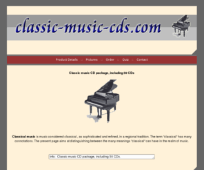 classic-music-cds.com: Classic music CD package, including 50 CDs - Index
Classic music CD package, including 50 CDs