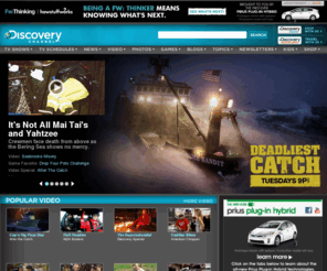 discoverymilitarychannel.com: Discovery Channel : Science, History, Space, Tech, Sharks, News
Discovery Channel online lets you explore science, history, space, tech, sharks, & more, with videos & news, plus exclusives on your favorite TV shows.