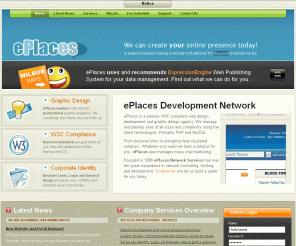 gamerunners.com: ePlaces Development Network
Register your domains at ePlaces and get great deals on Linux and Windows web hosting packages, SSL Certificates, Whois privacy, free SiteBuilder design tools and more.