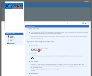 alyzenet.net: Qui sommes nous
Qui sommes nous