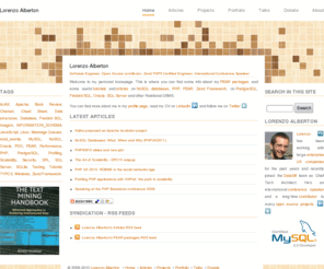 alberton.info: Lorenzo Alberton
Lorenzo Alberton, PHP PEAR Developer, Zend Certified Engineer, Database Architect