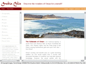 oman-tourism.info: Authoritative source of expert information on Oman
Authoritative source of expert information on Oman: geography, history, culture, travel options and more