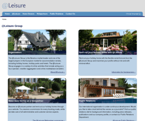leisuregroep.net: @Leisure
@Leisure is one of the largest players in the European market for holiday homes and a market leader in the Benelux region.