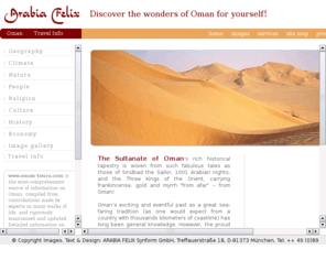 viajesenoman.info: Authoritative source of expert information on Oman
Authoritative source of expert information on Oman: geography, history, culture, travel options and more