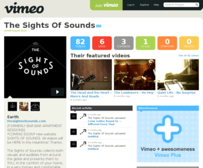 thesightsofsounds.com: The Sights Of Sounds on Vimeo
Visit The Sights Of Sounds's profile on Vimeo. Use Vimeo to share the videos you make with the people you want. Its free to join and really easy to use.