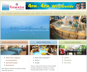 grandrios.com: Grand Rios Indoor Water Park Hotel in Minnesota - Hotels with Indoor Water Parks, Brooklyn Park near Greater Minneapolis
description