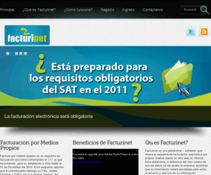 facturinet.com: Facturación Electrónica por Propios Medios
Facturinet es una plataforma para facturacion electrónica por propios medios.
