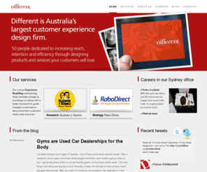 different.com.au: Different: Australia's largest Experience Design firm - Home
Different is Australia's largest Experience Design firm dedicated to helping organisations delight their customers through better product and service design.