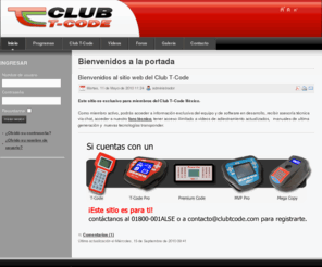 clubtcode.com: Bienvenidos a la portada
Joomla! - el motor de portales dinámicos y sistema de administración de contenidos