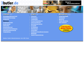 profi-web-systems.com: 3butler.de: Internet - Buero - Seminare, Homepage-Erstellung
Internet, Buero, Seminare.  GRATIS und ohne Kaufverpflichtung: Ihr individueller Homepage-Entwurf! Erst nach gefallen Aufragserteilung. Günstiger Festpreis: EUR 690,- zzgl. 16% MwSt. 