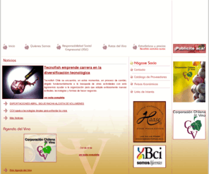 ccv.cl: ::: Corporación Chilena del Vino (CCV) :::
Corporacion Chilena del Vino A.G. Sitio web destinado a la transmision de novedades tecnologicas a sus asociados que son las Bodegas y Viñas de Chile.