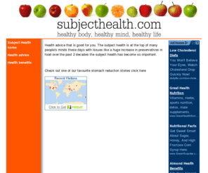 subjecthealth.com: Subject Health home
subject health