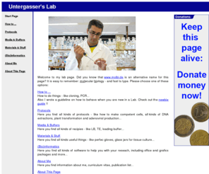 molbi.de: Untergasser's Lab
www.molbi.de, molbi, Untergasser's Lab, Molecular Biology, Cloning, Protocol, Media