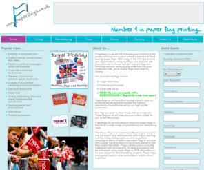 paperflags.co.uk: Paper Hand Waving Flags
No. 1 UK Manufacturer of Printed Flags for Promotions, Events, Charities. NEW Eco Flags are 100% Biodegradable. For Best Prices Call Now