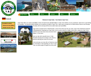 capeoasis.com: Cape Oasis
Cape Town accomodation Cape Oasis Guesthouse,just 20min north of centre,cheap,close-by sand beaches,next to Rietvlei Nature Reserve,safe neighbourhood,free airport shuttle,internet,wlan,swimming pool,jacuzzi 