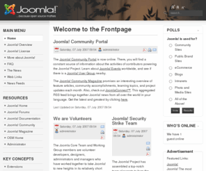 jahren.net: Welcome to the Frontpage
Joomla! - dynamisk portalmotor og publiseringssystem