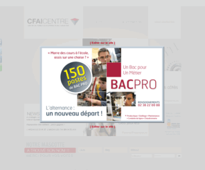 cfai-centre.com: CFAI Centre
Formations industrielles en alternance, CAP, BAC PRO, BTS et INGENIEURS en région Centre