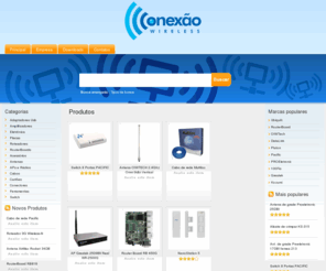 conexaowireless.com: Conexão Wireless - O mundo Wireless em um só lugar!
wireless, redes, informática, antenas, conectores, placas, roteador, switch, rádio, paineis setoriais, omni, acessorios, cabos, Adaptadores Usb, Eletrônica, Ferramentas, cartões, placas