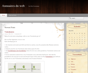 annuaires-du-web.com: Annuaires du web
Das Web-Verzeichniss