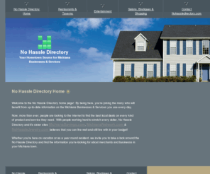 nohassledirectory.com: No Hassle Directory - No Hassle Directory Home
Nohassledirectory.com is your hometown source for Harbor Country & Michiana services and business.