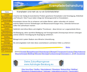 krampfadernbehandlung.de: Krampfadernbehandlung
Blutegelbehandlung - altes Wissen in modernem Kontext einer Naturheilkundepraxis