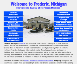 sledheadsusa.com: Welcome to Frederic, MI
Sledheads of Frederic and First Impressions Sportswear in Frederic, MI: the Snowmobile Capital of Michigan