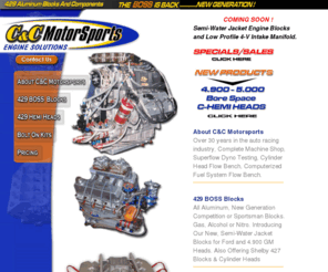 candcmotorsports.com: C&C MotorSports
 BOSS 429 Hemi engine and component development and manufacturing 