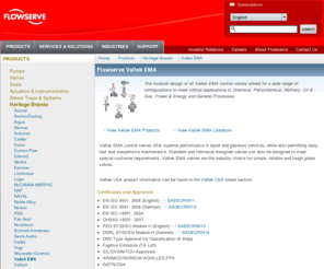 flowserve-villach.com: Valtek EMA
The modular design of all Valtek EMA control valves allows for a wide range of configurations to meet critical applications in Chemical, Petrochemical, Refinery, Oil & Gas, Power & Energy and General Processes. 