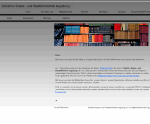 initiative-stabi.org: Home
Kulturverbände - Initiative Staats- und Stadtbibliothek Augsburg. Förderverein zur Unterstützung der Stabi
