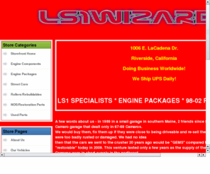 performanceworkshop.com: LS1 Specialists
LS1 Parts, New and used