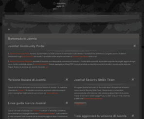 alessandrobocci.com: Benvenuto in Joomla
Joomla! - il sistema di gestione di contenuti e portali dinamici