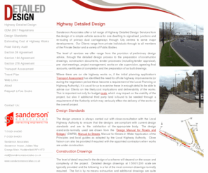 detailed-design.com: Highway Detailed Design
Sanderson Associates offer a full range of services with respect to the provision of Highway Detailed Design