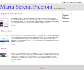 mariaserenapiccioni.it: Maria Serena Piccioni | Web Developer
Web Developer