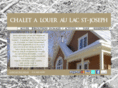 chaletlacstjoseph.com