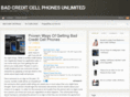 badcreditcellphonesunlimited.com