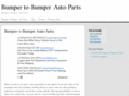 bumpertobumperautoparts.net