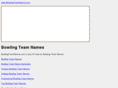 bowlingteamnames.com