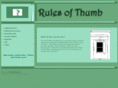 rulesofthumb.info