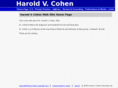 haroldvcohen.com