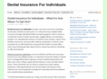 dental-insurance-for-individuals.org