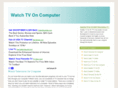 watchtvoncomputer.net