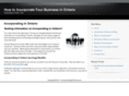 incorporatinginontario.com