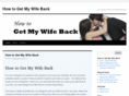 howtogetmywifeback.net