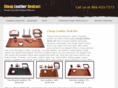 cheapleatherdeskset.com