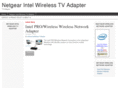 netgearintelwirelesstvadapter.com