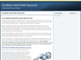cordlesshandheldvacuums.net
